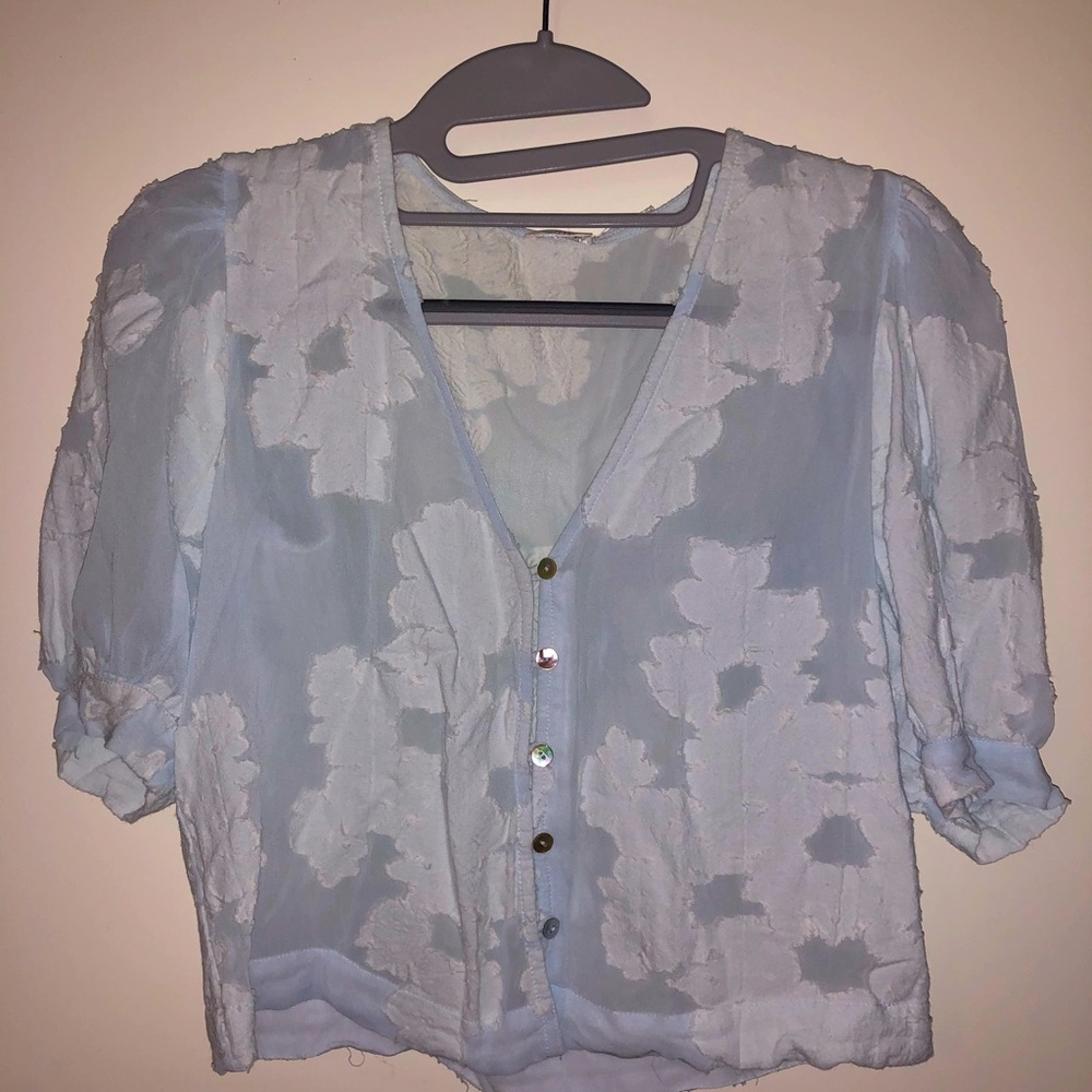 Aritzia Wilfred 💙🦋Blue Blouse